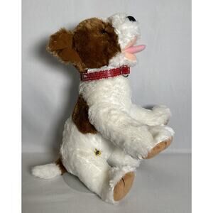 Build A Bear Mini Plush TERRIER Dog RED BANDANA Kennel Pals 2010